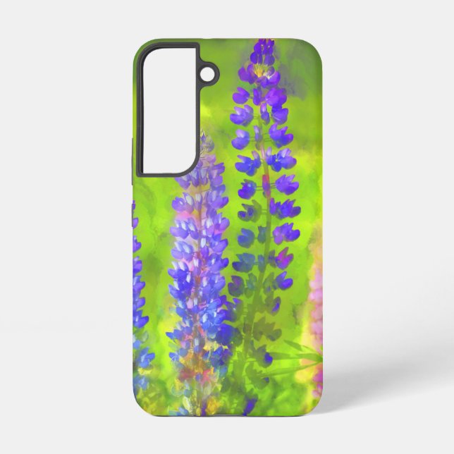 Lupine Painting - Originelle Blume Kunst Samsung Galaxy Hülle (Rückseite)