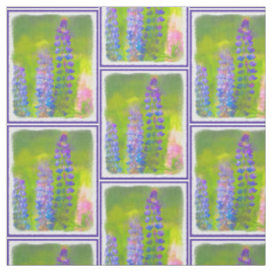 Lupine Painting - Originelle Blume Kunst Stoff