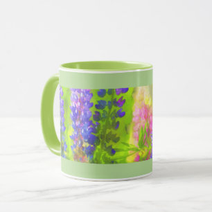 Lupine Painting - Originelle Blume Kunst Tasse