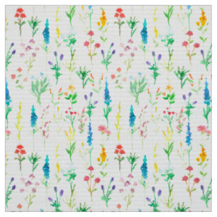 Lupine Poppies Wildblume Delikates Blumengeflecht Stoff