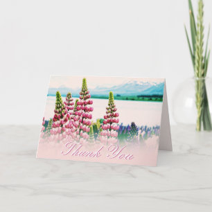 Lupinen Blumen Dankeschön Berge Natur Karte
