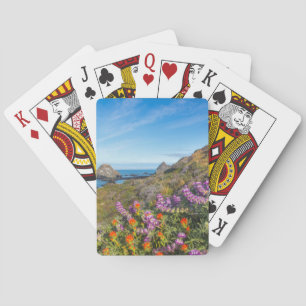 Lupinen- und Pinselblumen-Wildblumen Spielkarten