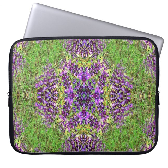 Lupines&Lace.... Laptopschutzhülle (Vorderseite)