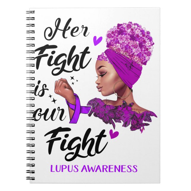 Lupus Awareness Ihr Kampf ist unser Kampf Notizblock (Vorderseite)