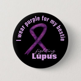 Lupus Awareness Montag / Lila Band, das ich trage Button
