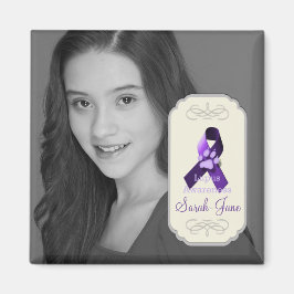 Lupus Awareness Ribbon Foto Keepake Magnet