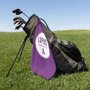 Lupus Awareness Ribbon Lila Golfhandtuch