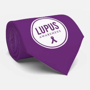 Lupus Awareness Ribbon Lila Krawatte