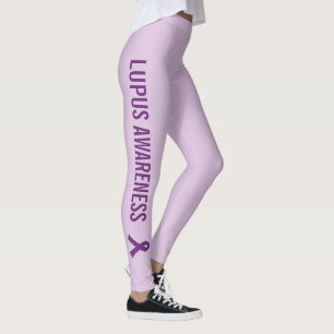 Lupus Awareness Ribbon Lila Leggings