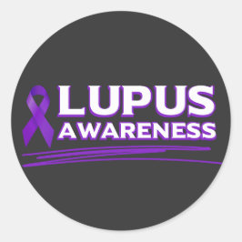 Lupus Awareness Runder Aufkleber