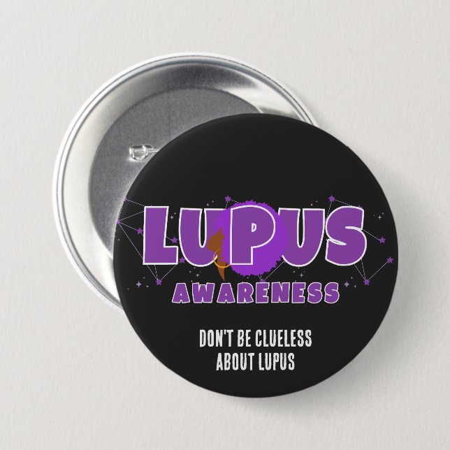 LUPUS AWARENESS Seien Sie nicht unsicher über Lupu Button (Vorne & Hinten)