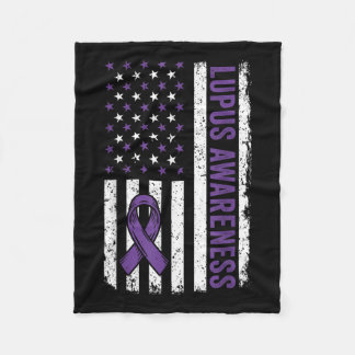 Lupus Awareness Shirt Wir tragen Lila für Lupus Aw Fleecedecke