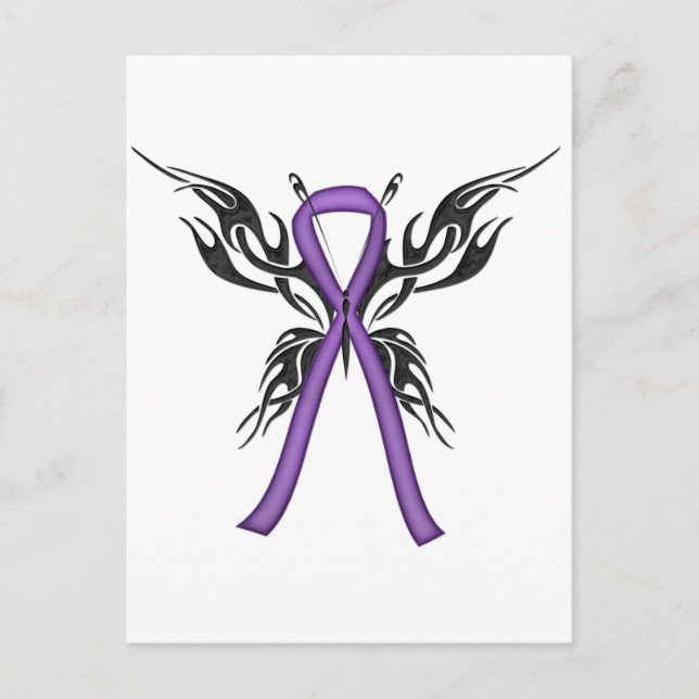 Lupus Awareness - Stammesschmetterling Postkarte (Vorderseite)