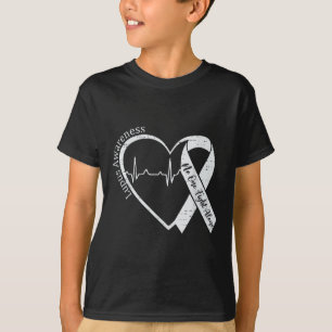 Lupus Awareness Warrior Lila Ribbon Autoimmune D T-Shirt