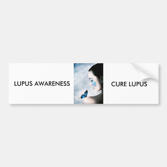 Lupus-Bewusstsein Autoaufkleber (Vorne)