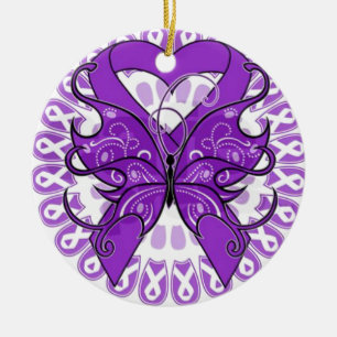 Lupus-Bewusstsein Keramik Ornament
