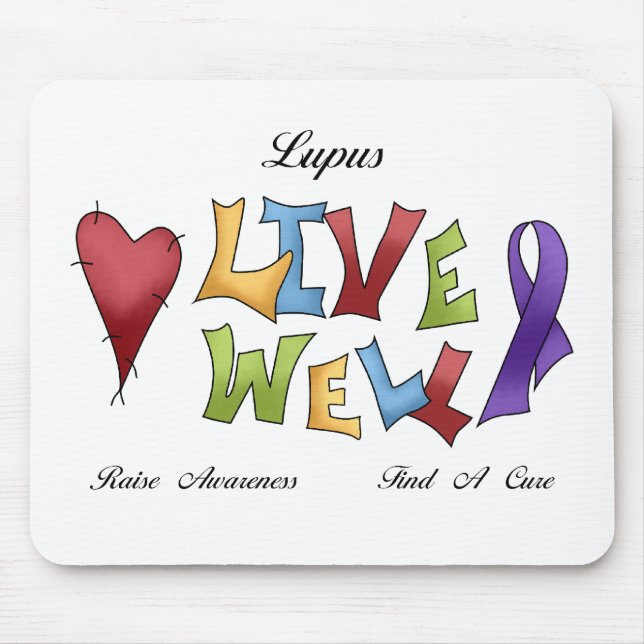 Lupus-Bewusstsein Mousepad (Vorne)