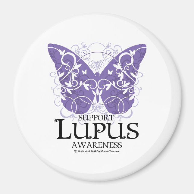 Lupus Butterfly Magnet (Vorne)