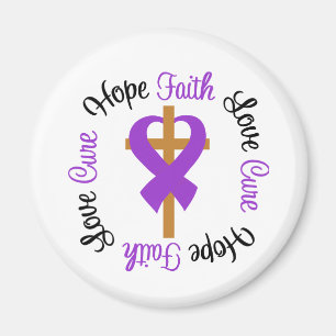 Lupus-Glauben-Hoffnungs-Liebe-Kreuz Magnet