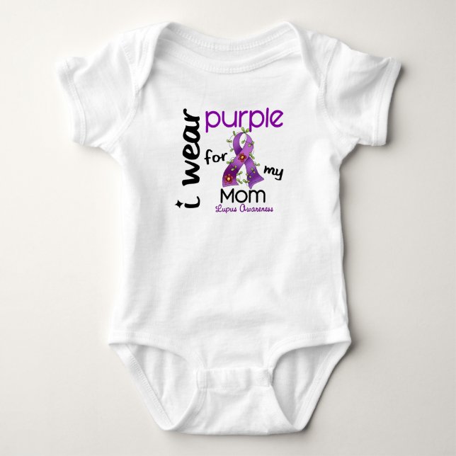 Lupus I ABNUTZUNG LILA FÜR MEINE MAMA 43 Baby Strampler (Vorderseite)