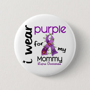 Lupus I ABNUTZUNG LILA FÜR MEINE MAMA 43 Button