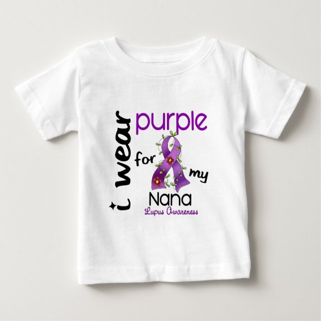 Lupus I ABNUTZUNG LILA FÜR MEINE NANA 43 Baby T-shirt (Vorderseite)