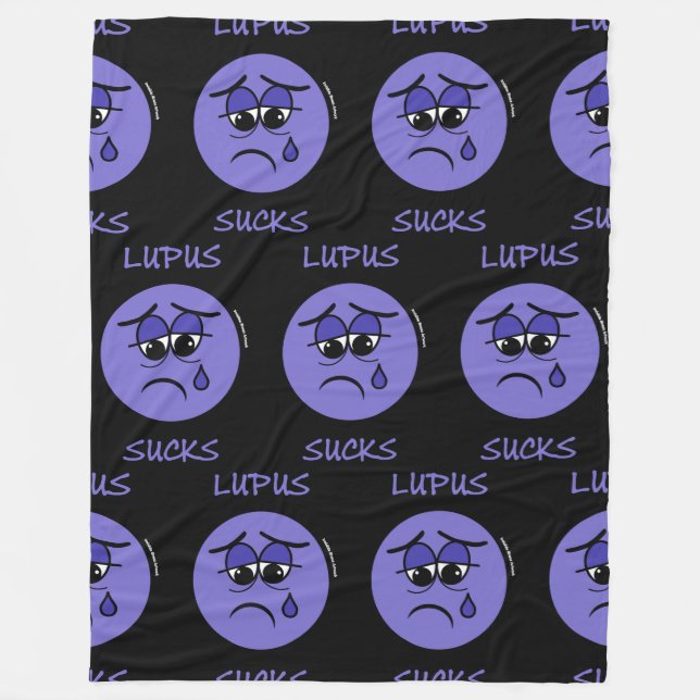 Lupus Ist zum Kotzen Fleecedecke (Vorderseite)