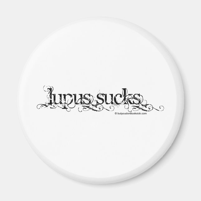 Lupus Ist zum Kotzen Magnet (Vorne)