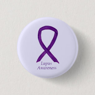 Lupus Lila-Aufklärungsband Individuelle Kunst-Nade Button