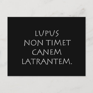 Lupus-Lupus-Nicht-Zeckenkanem-Latrantem Postkarte