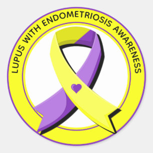 Lupus mit Endometriose Runder Aufkleber
