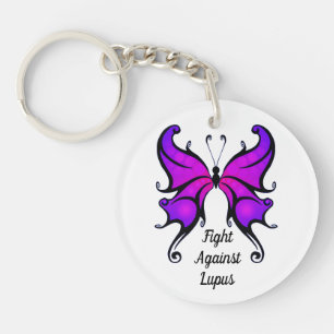 Lupus Purple Butterfly VOTRE Porte - clé photo