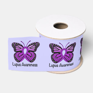 Lupus-Schmetterlings-Bewusstseins-Band 3" Ripsband