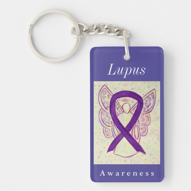 Lupus Sensibilisation Violet Ribbon Angel Porte -  (Devant)