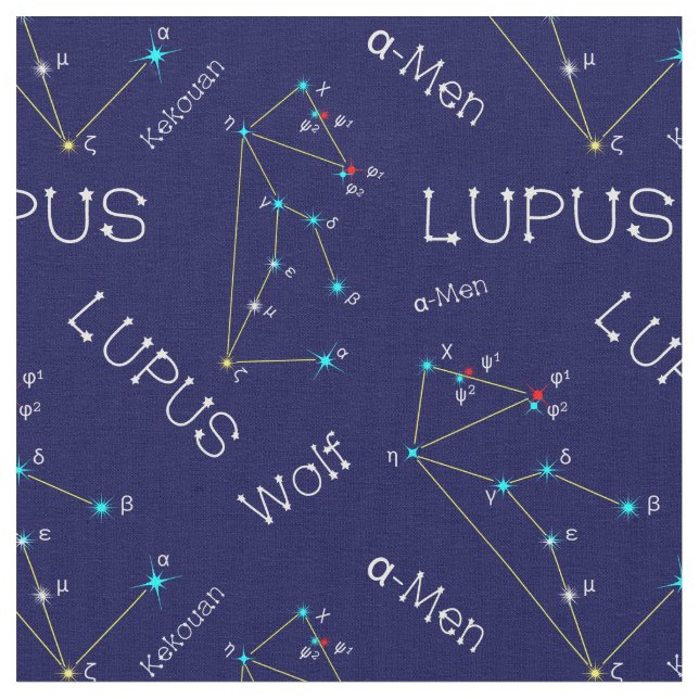 Lupus Stoff (Nahaufnahme)