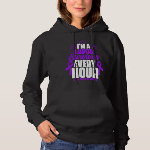 Lupus Survivor Lupus Lila Ribbon Lupus Bewusstsein Hoodie