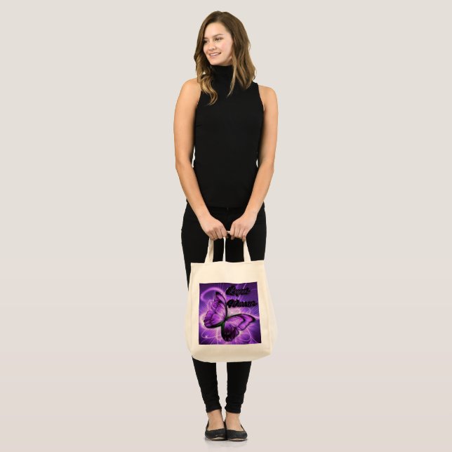Lupus Warrior Butterfly Tote Bag Tragetasche (Vorderseite (Model))