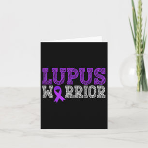 Lupus Warrior Lila Ribbon Lupus Sensibilisierungsm Karte