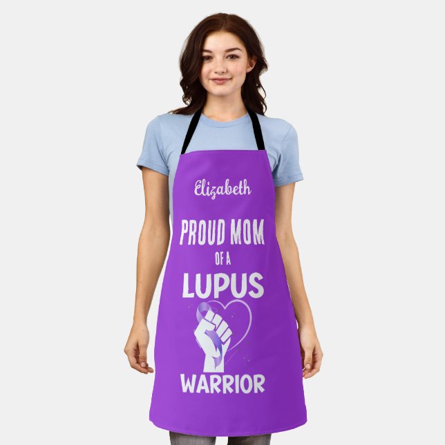LUPUS WARRIOR Mutter Tag Proud Mama Schürze (Getragen)