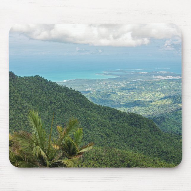 Luquiller Berge mit Blick auf die Küste Puerto Ric Mousepad (Vorne)
