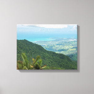 Luquillo-Berge mit Blick auf die Küste von Puerto  Leinwanddruck