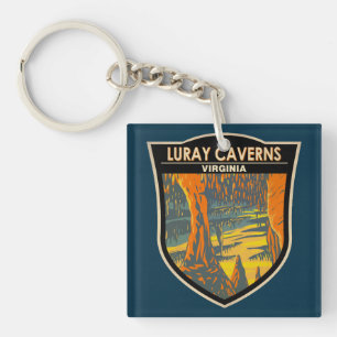 Luray Caverns Virginia Travel Art Badge