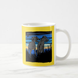 Lurchers overseeing the world kaffeetasse