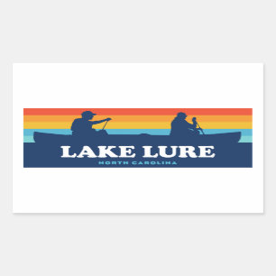 Lure North Carolina Canoe Rechteckiger Aufkleber