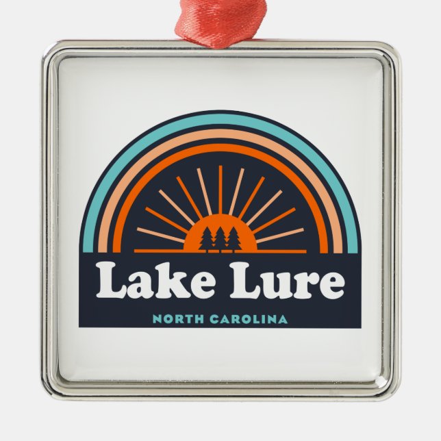Lure North Carolina Rainbow Ornament Aus Metall (Vorne)