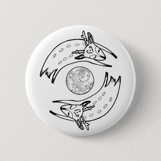 Lurkdeer Knopf Button (Vorderseite)