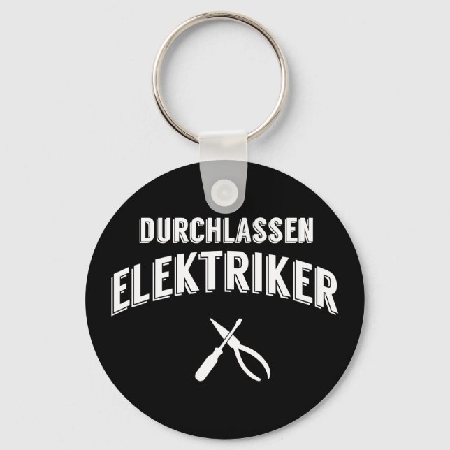 Lusades Durchlassen Elektriker Handwerker Schlüsselanhänger (Vorderseite)