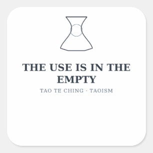 L'usage est dans le vide — Autocollant Tao
