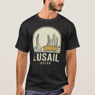 Lusail, Katar: Futuristische Stadt-Skyline T-Shirt