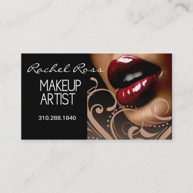 Luscious glatter LippenCurliques | Mokka Visitenkarte (Vorderseite)